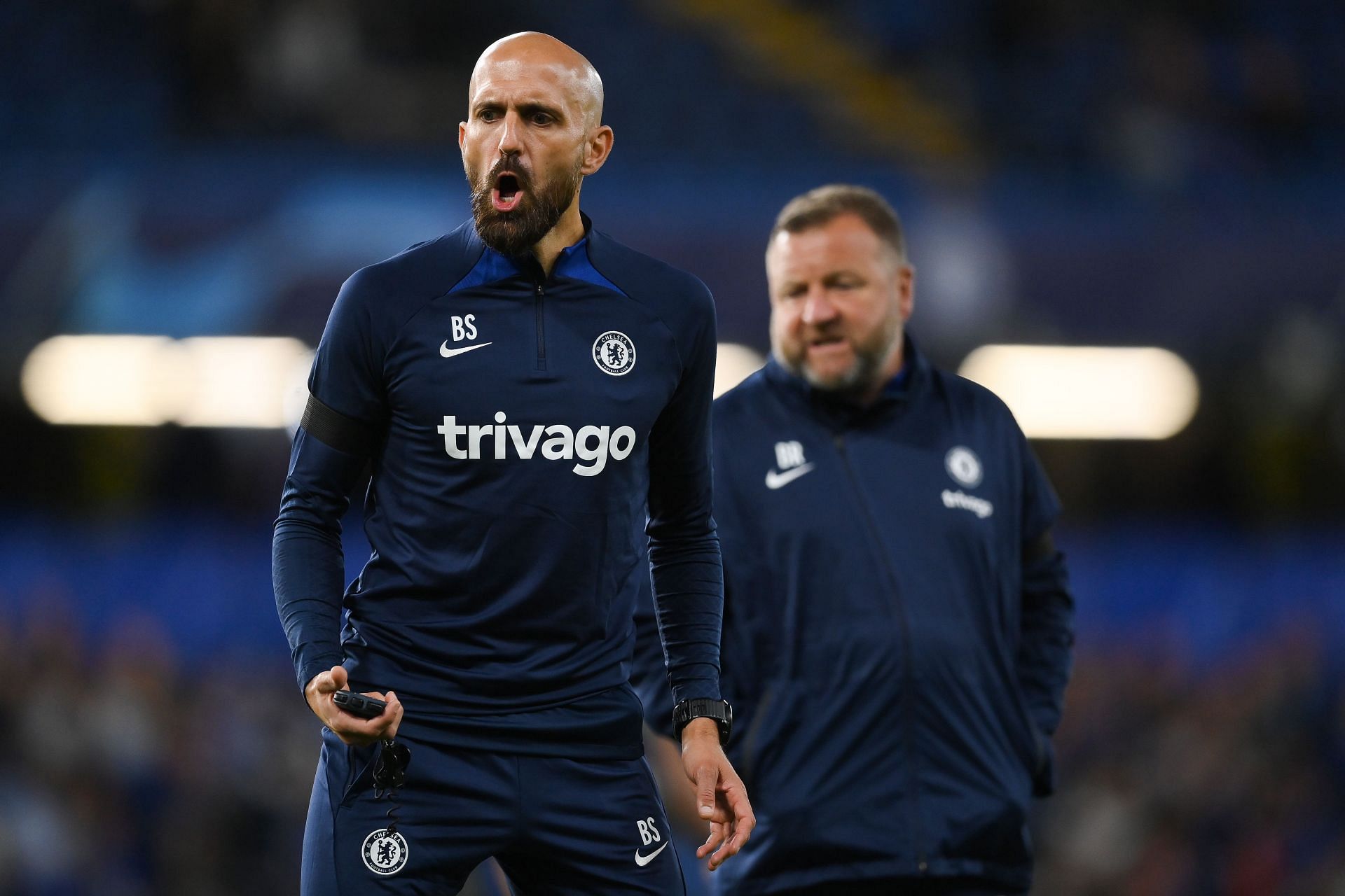Bruno (left) will coach the Blues for the first time.